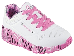 SKECHERS UNO LITE . LOVE . 314976L<br>Rose et violet
