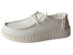 JUNA YELLING . 24122405 WENDY ESPADRILLE:TEXTILE/BLANC//