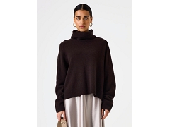 FOULARD SOIE J50049:MARRON//