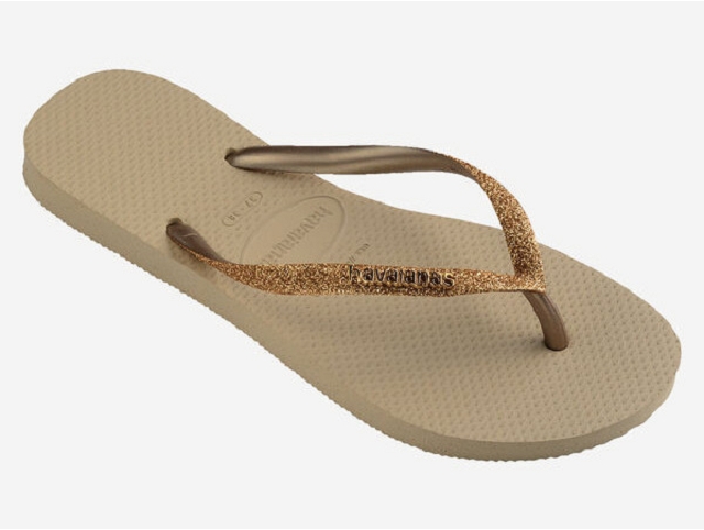 Havaianas fille glitterii beige