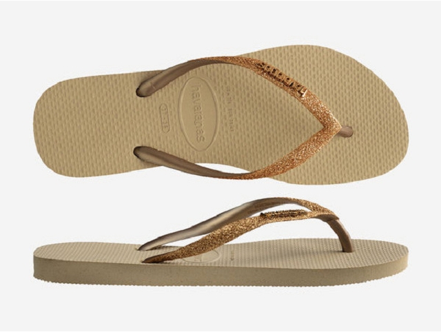 Havaianas fille glitterii beige6079804_3