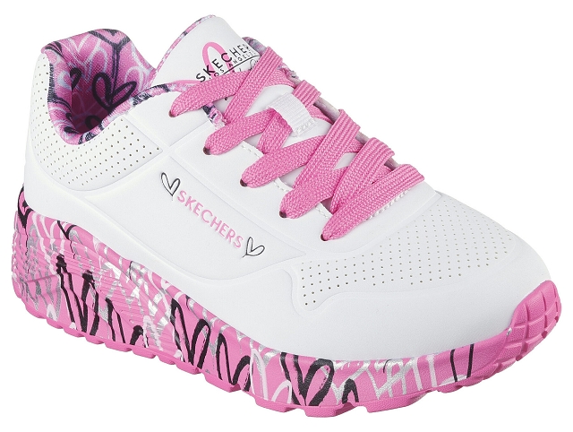 Skechers fille uno lite . love . 314976l rose et violet