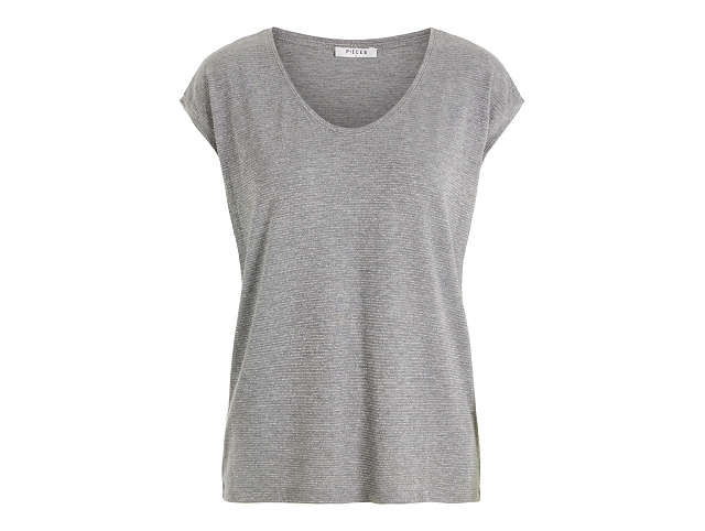 Pieces femme 17078572 pcbillo tee gris