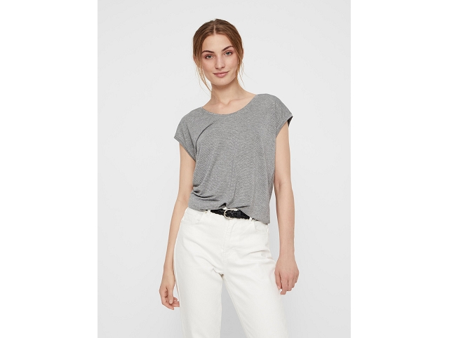 Pieces femme 17078572 pcbillo tee gris7354916_3