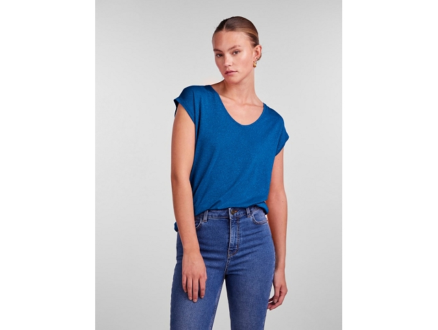 Pieces femme 17078572 pcbillo tee bleu