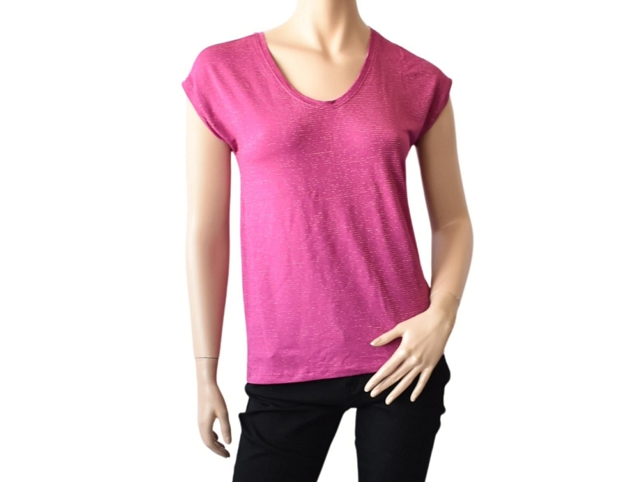 Pieces femme 17078572 pcbillo tee rose et violet