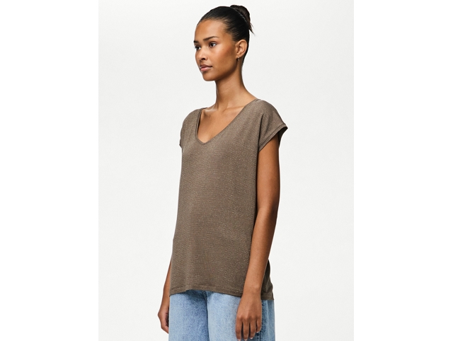 Pieces femme 17078572 pcbillo tee marron7354932_2