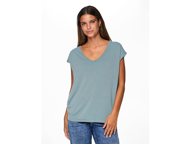 Pieces femme 17078572 pcbillo tee bleu7354934_2