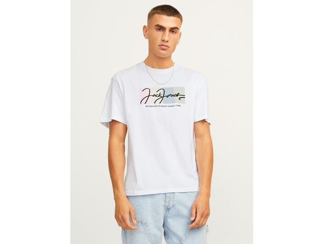 Jack and jones homme 12262662 . jorportland block blanc