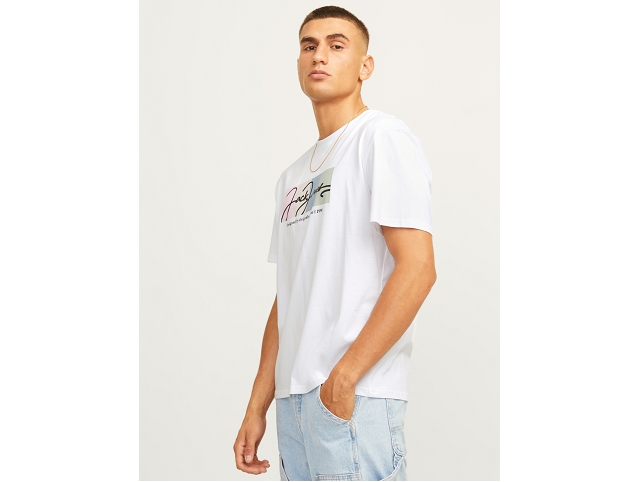 Jack and jones homme 12262662 . jorportland block blanc8154201_2